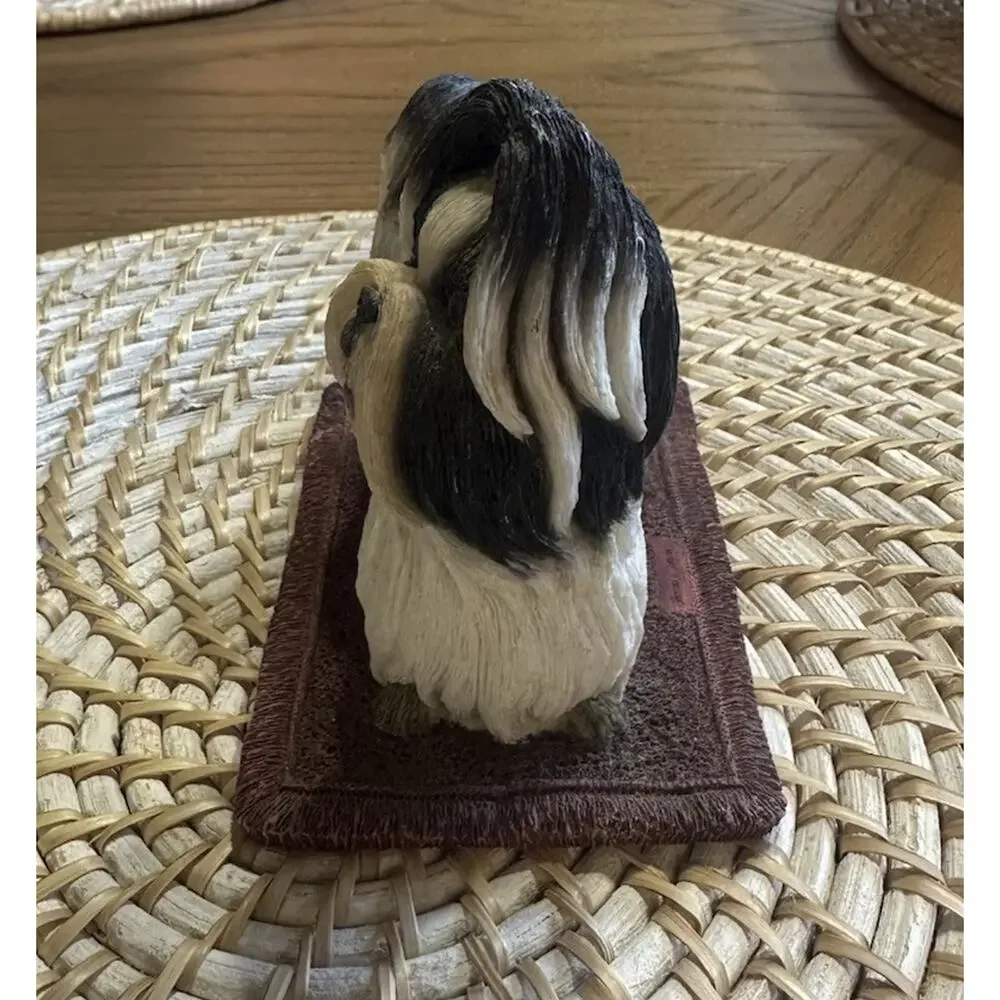 Sherratt & Simpson Shih Tzu Dog Figurine 89033 Black White Collectible Statue